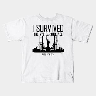 i survived the nyc earthquake Kids T-Shirt